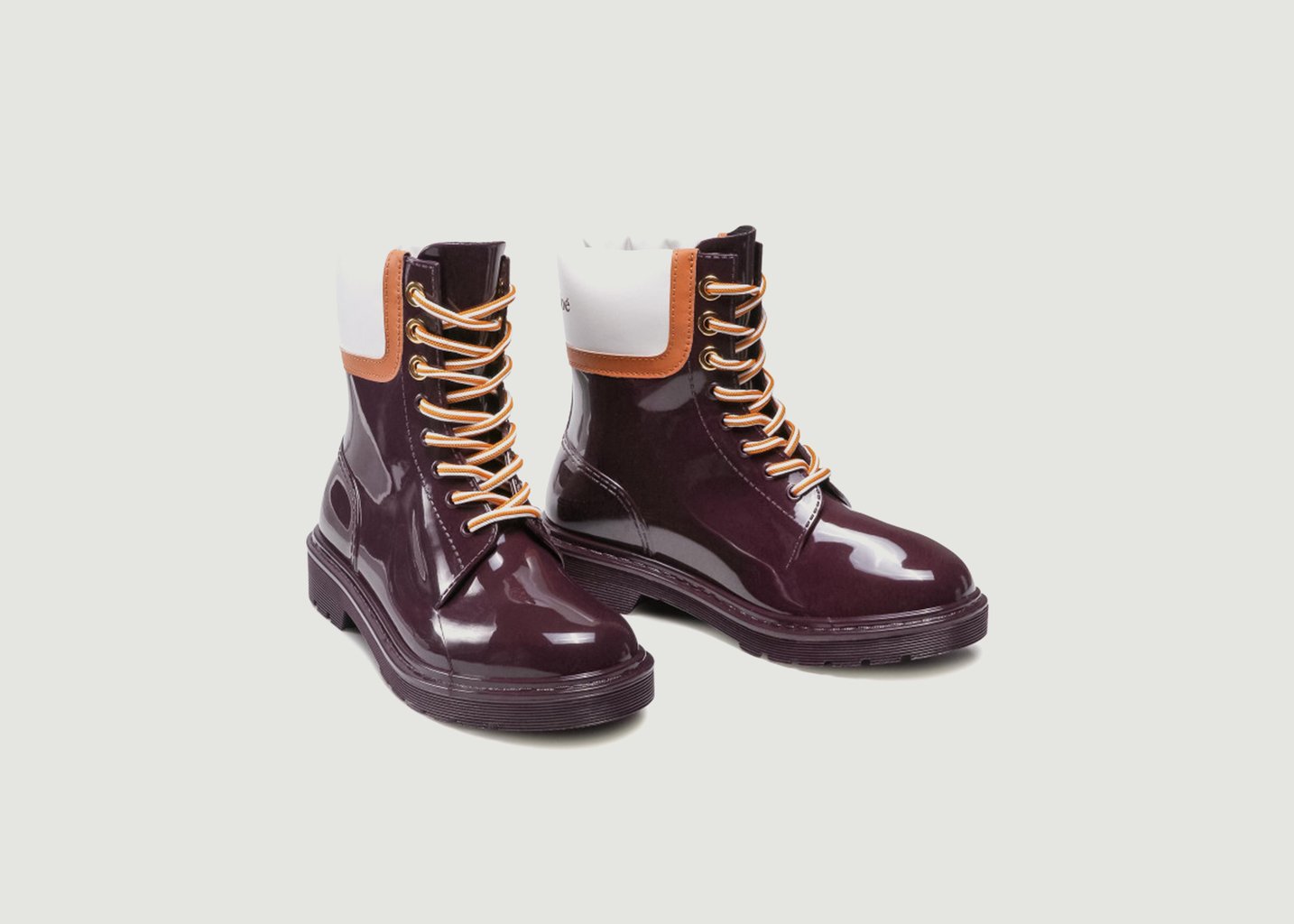 L'exception Bottines Florrie Rouge Foncé See By Chloé
