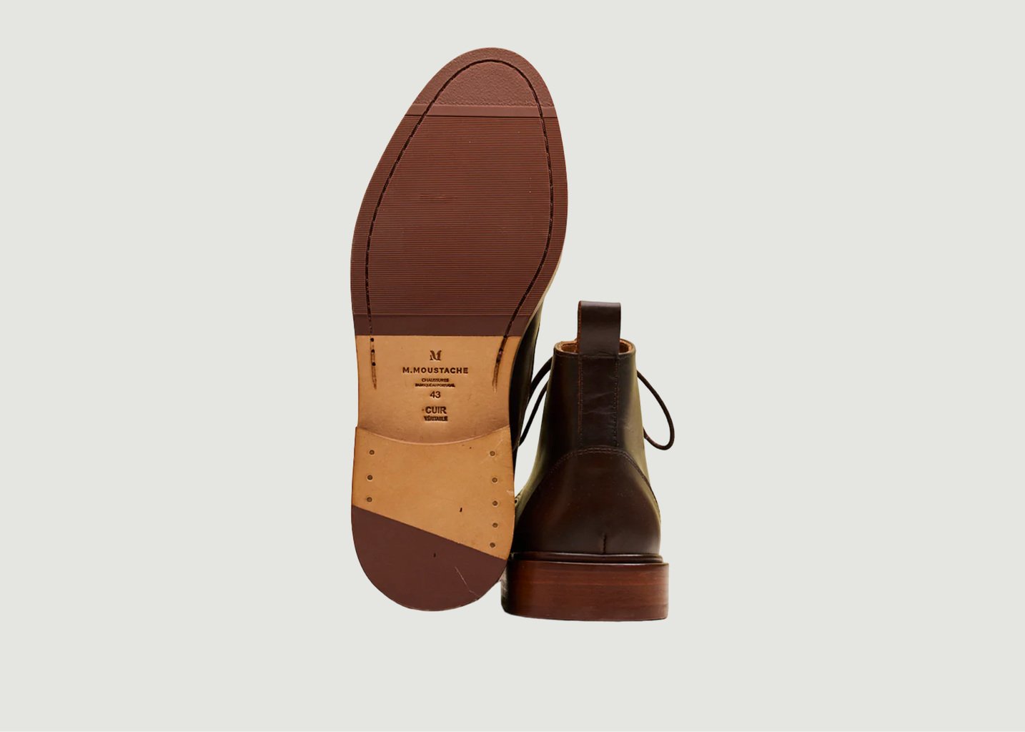 L'exception Bottines Guillaume Cuir Marron Odaje Ex M.Moustache