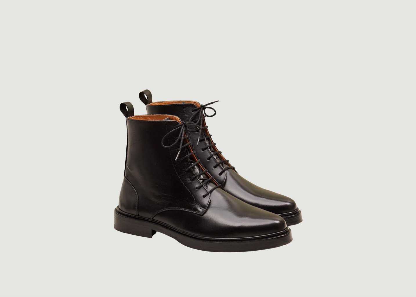 l'exception Bottines Guillaume cuir Noir Odaje ex M.Moustache
