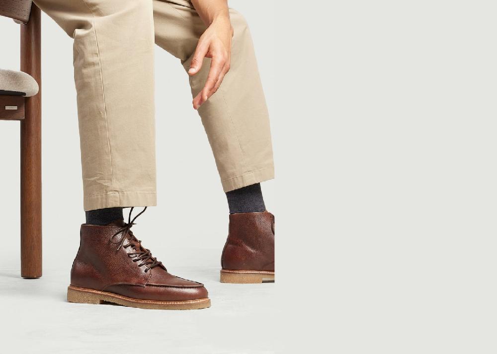 L'exception Bottines Hugo Marron Odaje Ex M.Moustache