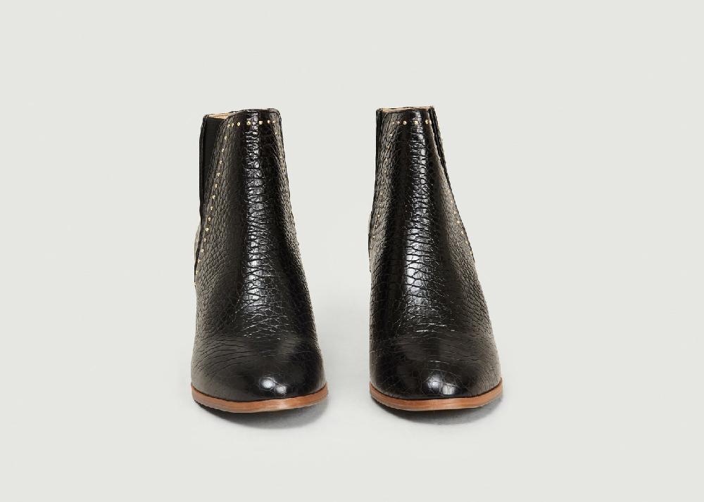 L'exception Bottines Jeanne H Noir Odaje Ex M.Moustache