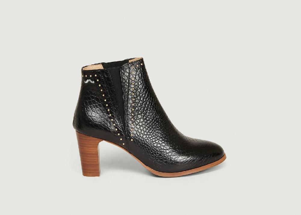 L'exception Bottines Jeanne H Noir Odaje Ex M.Moustache