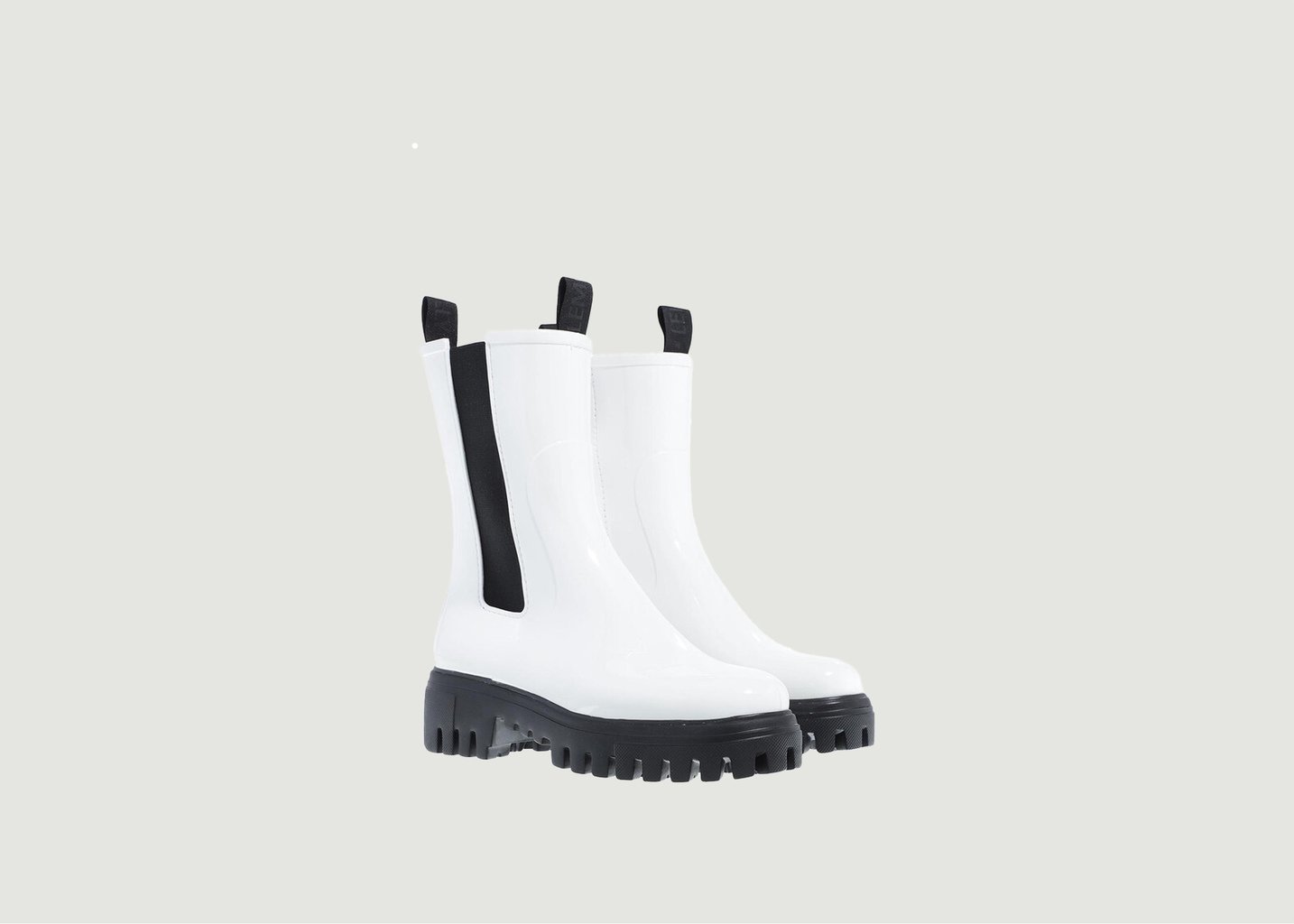 l'exception Bottines mi hautes City Blanc Lemon Jelly