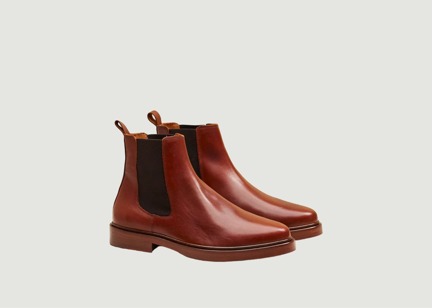 l'exception Bottines Nicolas cuir Cognac Odaje ex M.Moustache