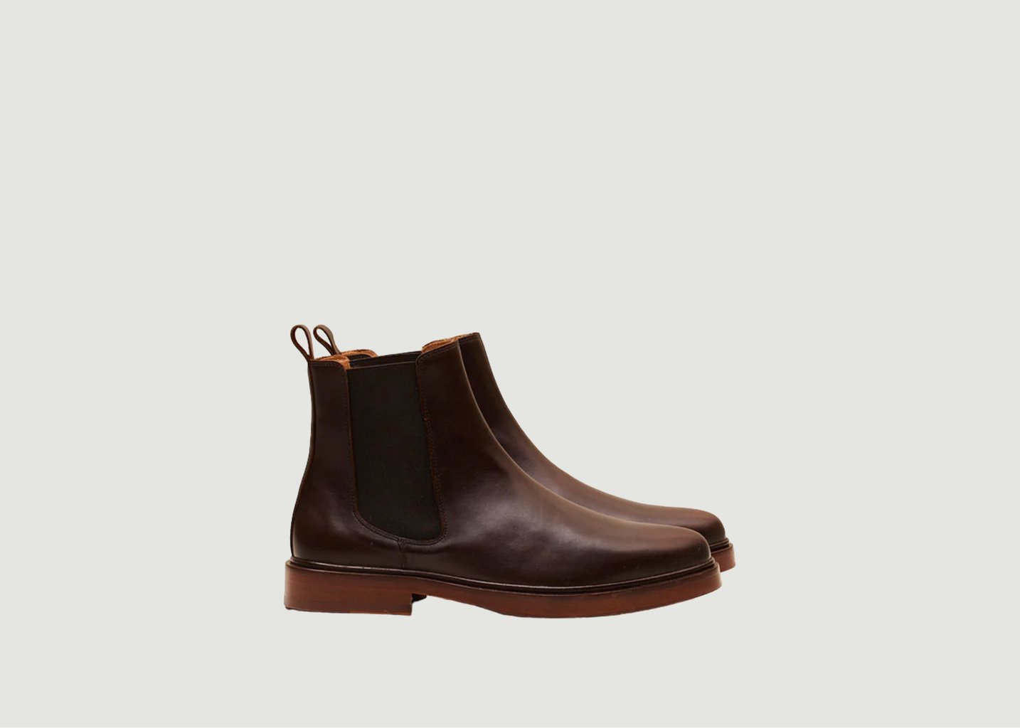 l'exception Bottines Nicolas cuir Marron Odaje ex M.Moustache