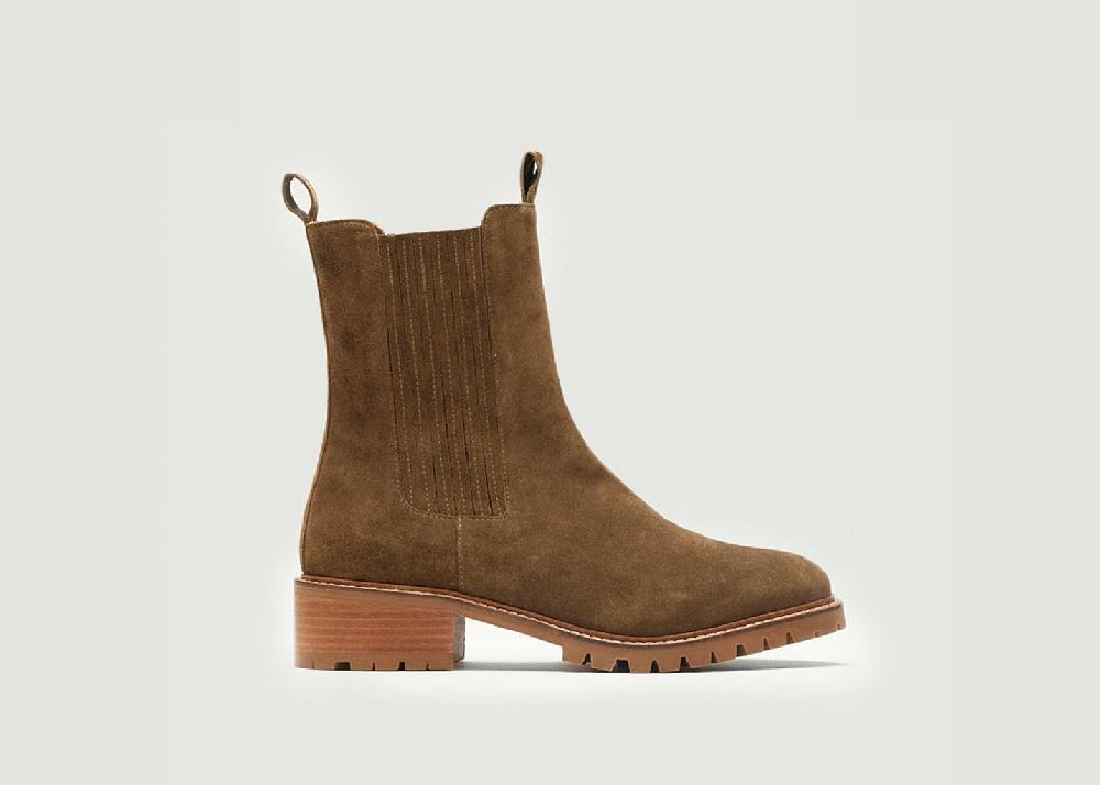 l'exception Bottines plates Dorianne Khaki Odaje ex M.Moustache
