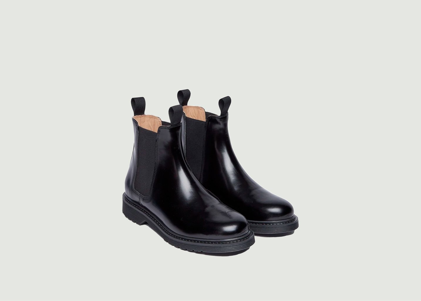 L'exception Bottines Plates Marielle Noir Odaje Ex M.Moustache