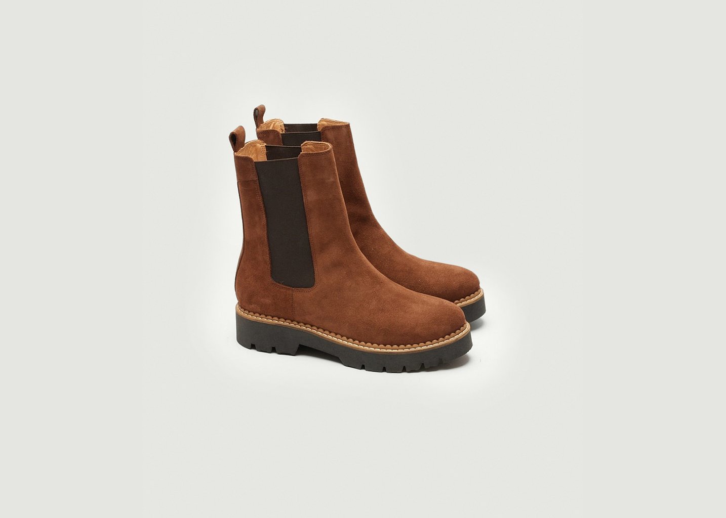L'exception Bottines Poppy Marron Odaje Ex M.Moustache