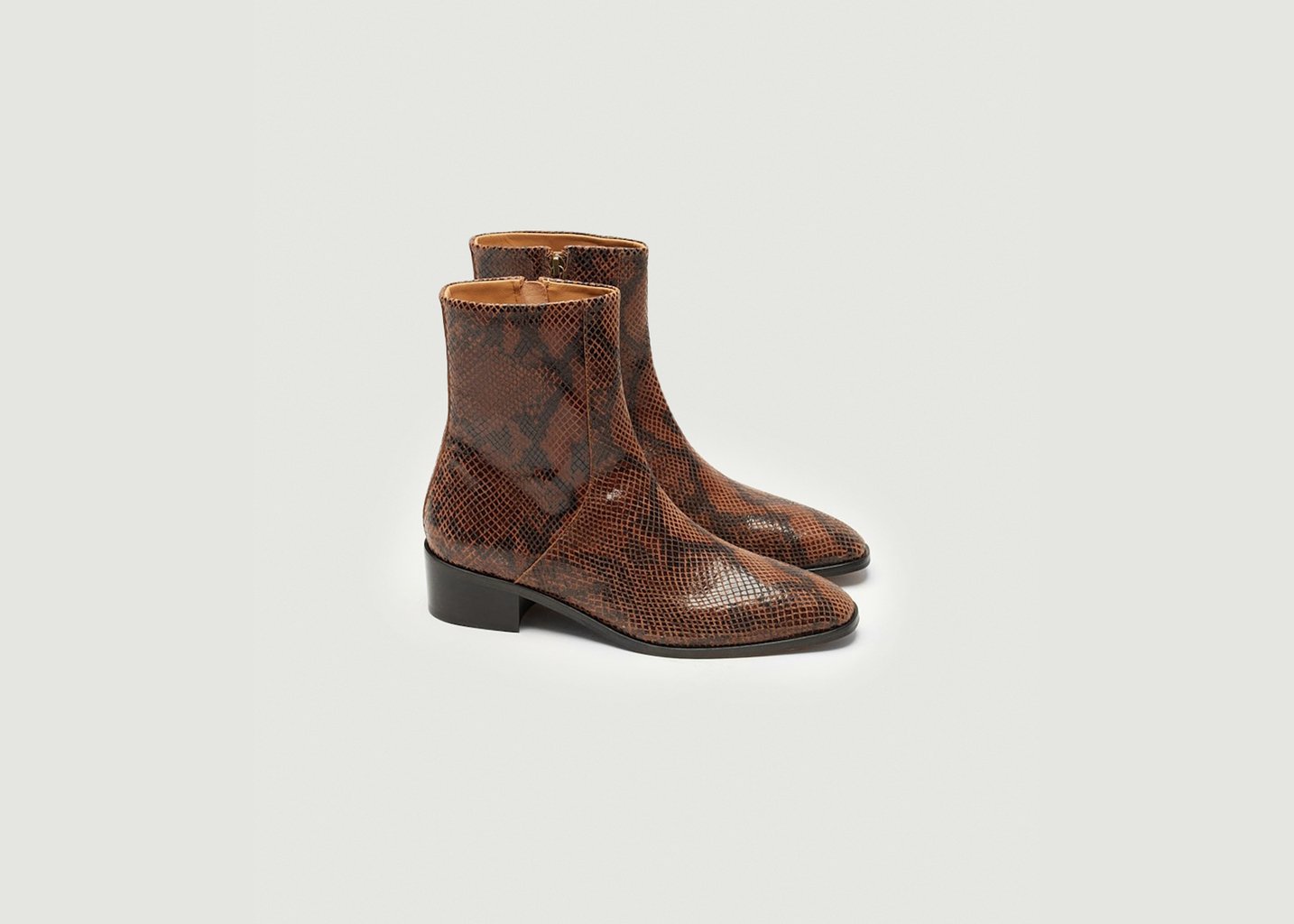 L'exception Bottines Sybille Marron Odaje Ex M.Moustache