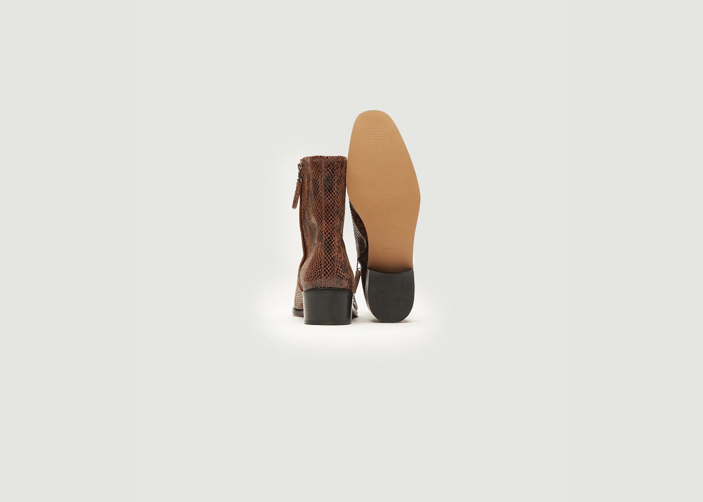 L'exception Bottines Sybille Marron Odaje Ex M.Moustache