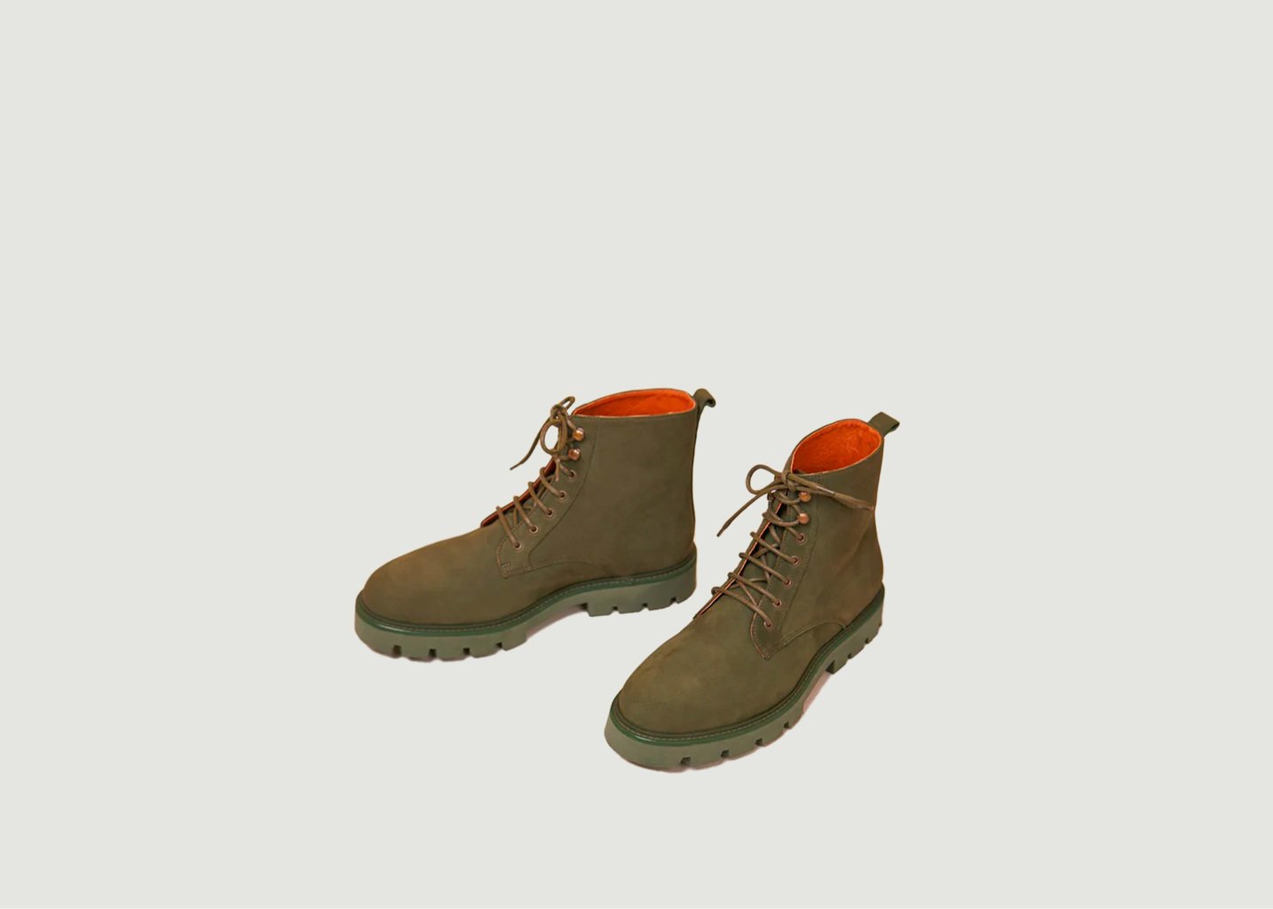l'exception Bottines Théodore nubuck Khaki Odaje ex M.Moustache