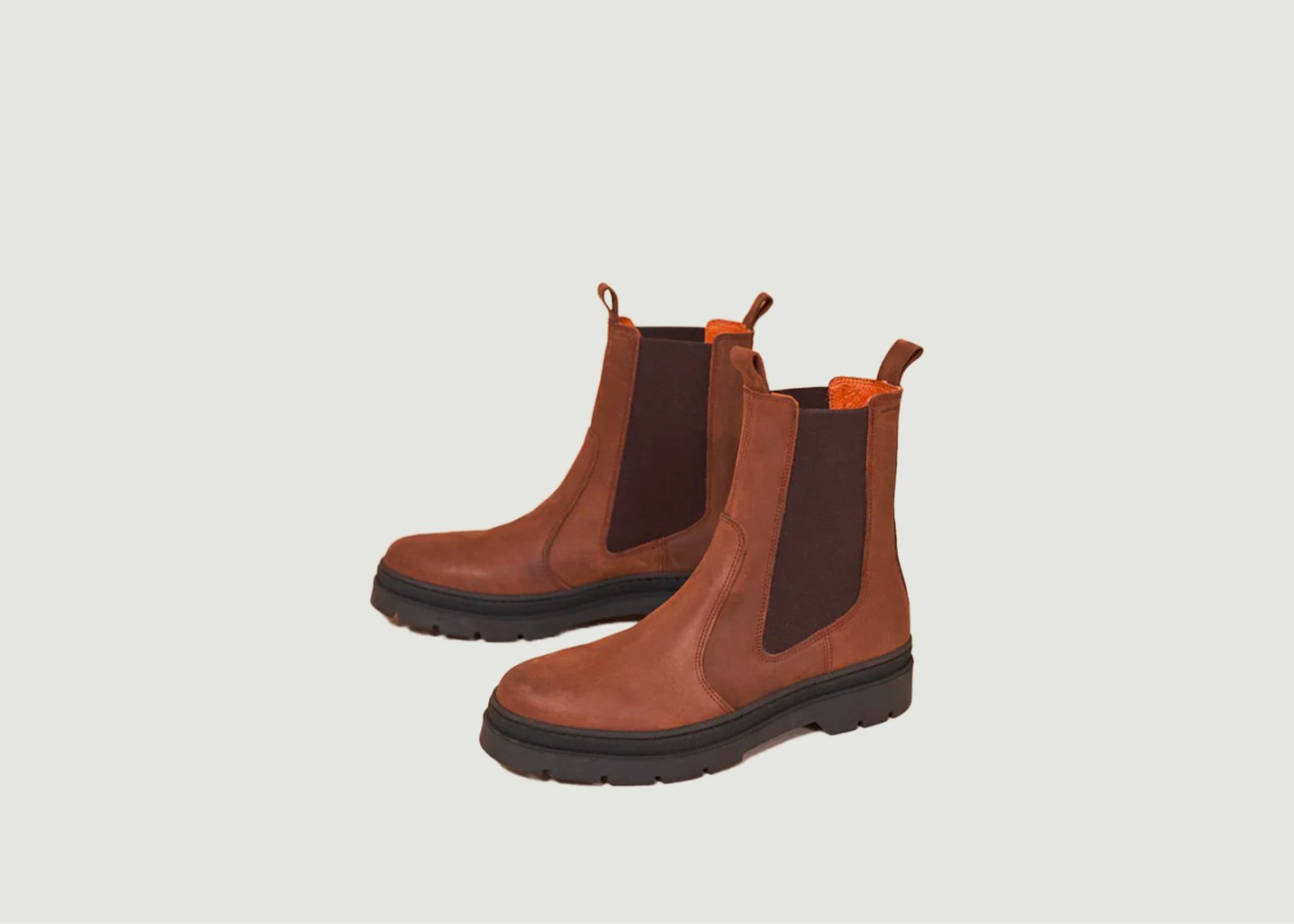 l'exception Bottines Thomas cuir Marron Odaje ex M.Moustache