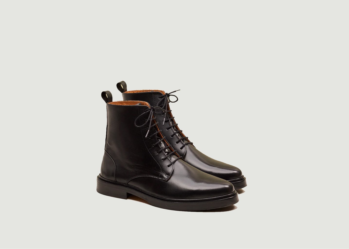 l'exception Bottines Timothée cuir Noir Odaje ex M.Moustache