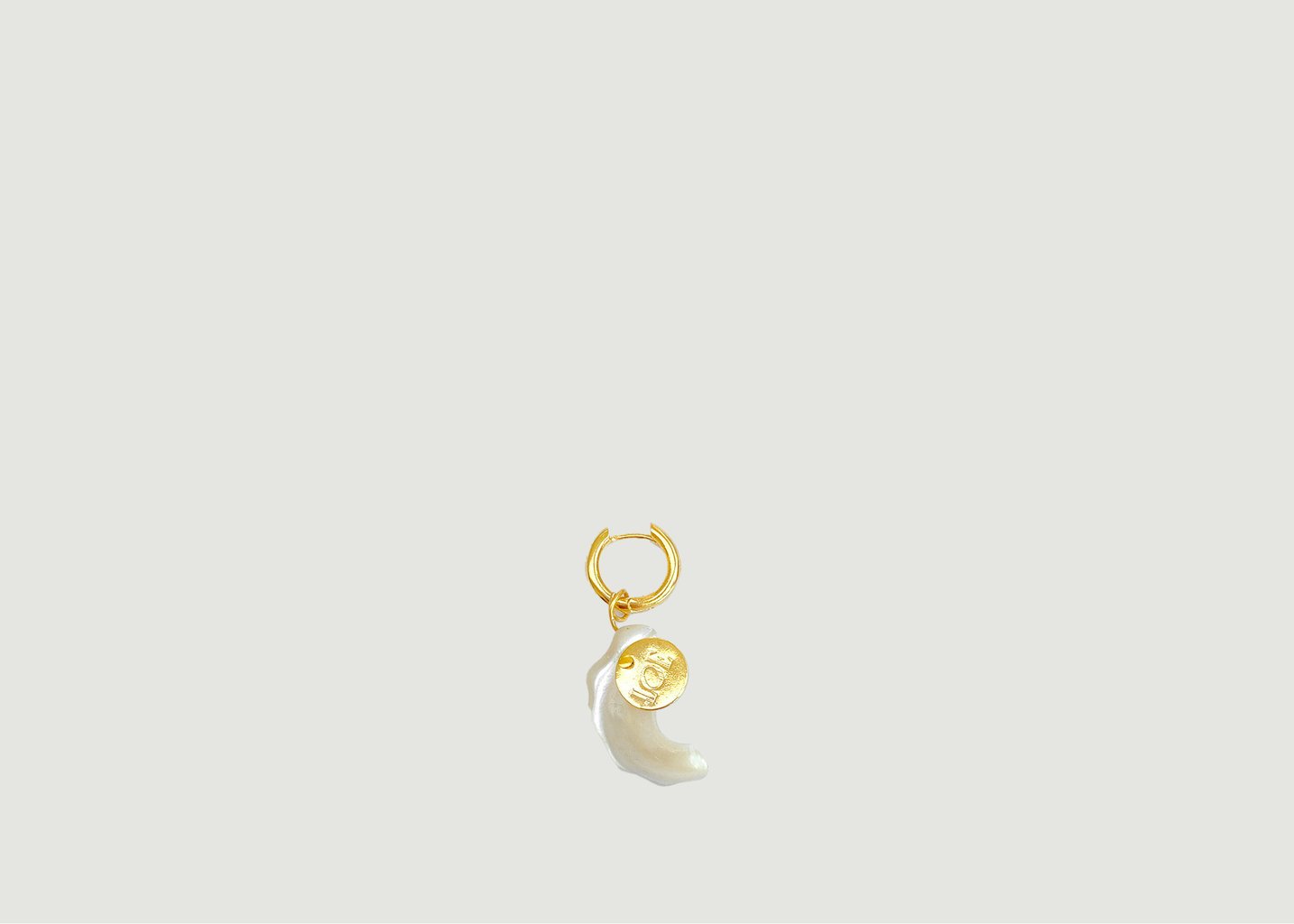 l'exception Boucle d'oreille Mother Of Pearl Or LOE