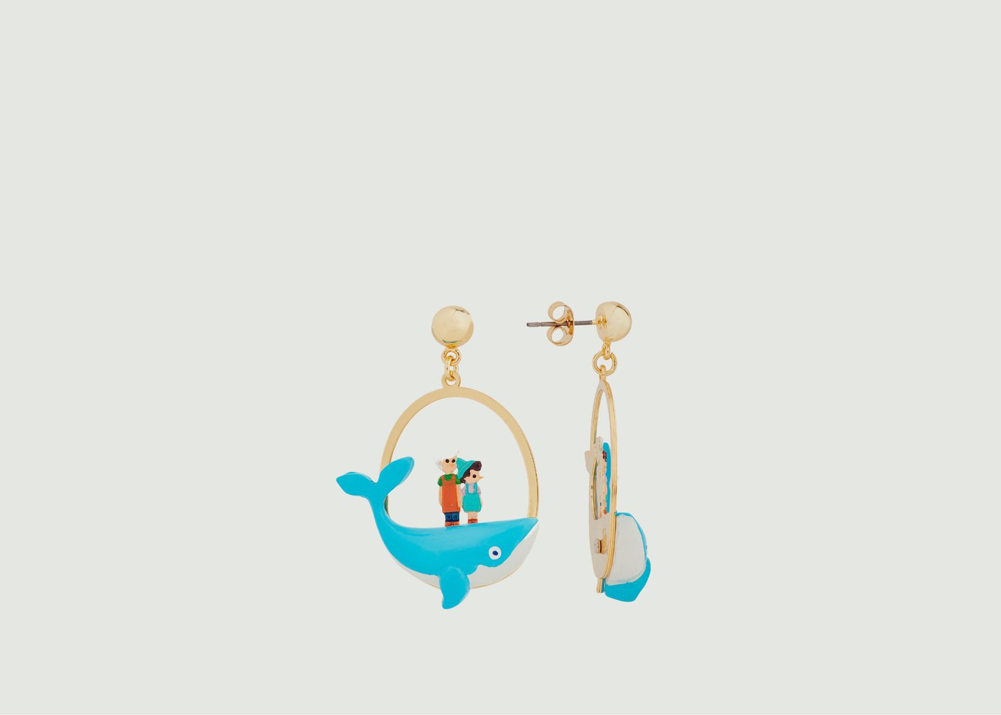 L'exception Boucle D'oreille Piccolino Pinocchio Et Gepetto Multicolore N2