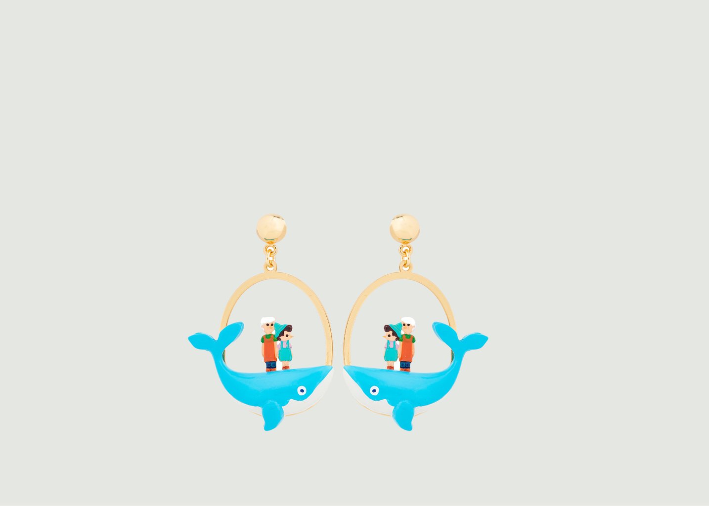 l'exception Boucle d'oreille Piccolino Pinocchio et Gepetto Multicolore N2