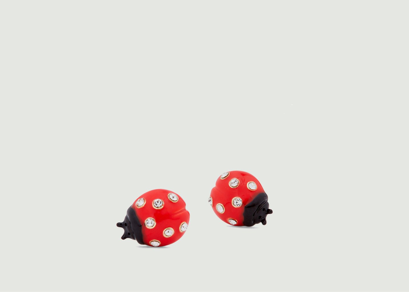 L'exception Boucle D'oreilles Coccinelle Rouge Les Néréides