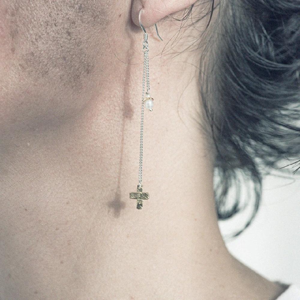 L'exception Boucles D'oreille Étéocle Et Polynice Argent Maison Vanité