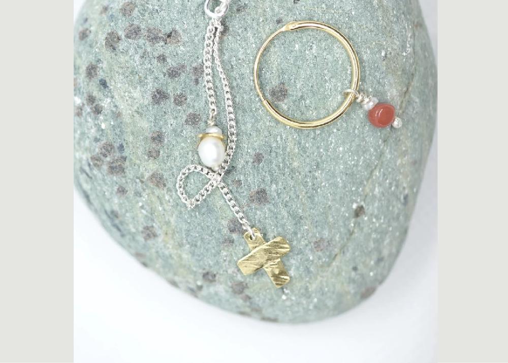 l'exception Boucles D'oreille Étéocle et Polynice Argent Maison Vanité