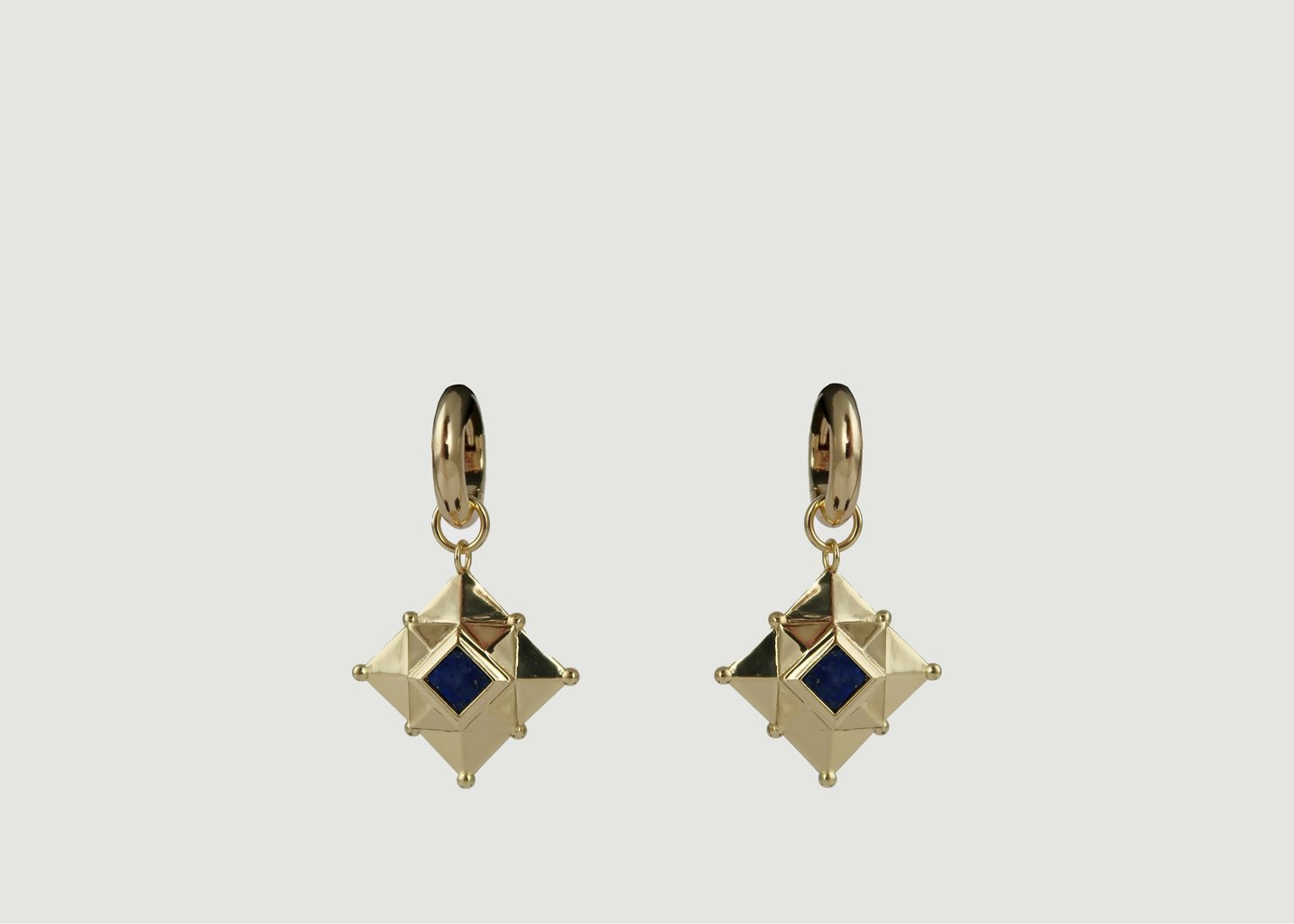l'exception Boucles d'oreille Lapis Lazuli Laiton Aerea Studio