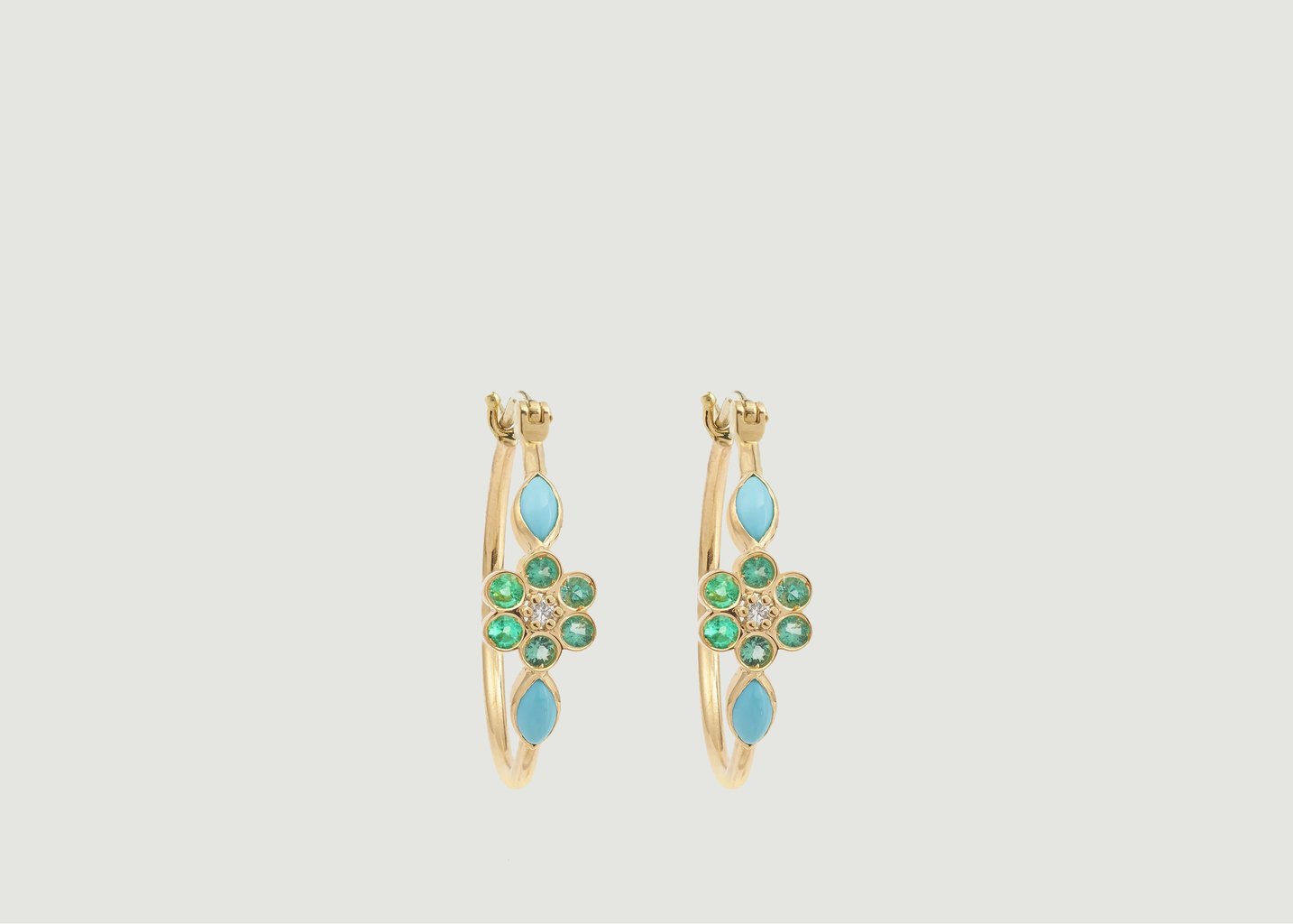 l'exception Boucles d'Oreille Miniflower Or Sophie d'Agon