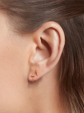 L'exception Boucles D'oreilles Asymétriques Blaise Or April Please