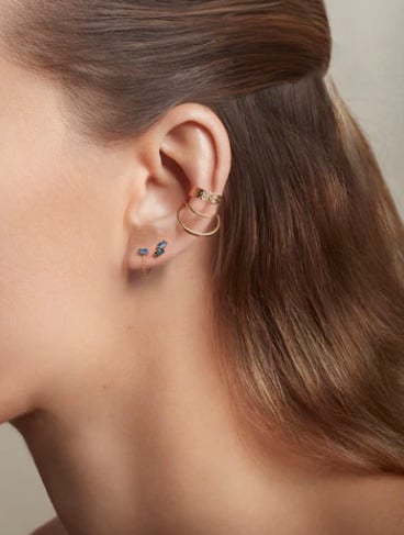 L'exception Boucles D'oreilles Asymétriques Blaise Or April Please