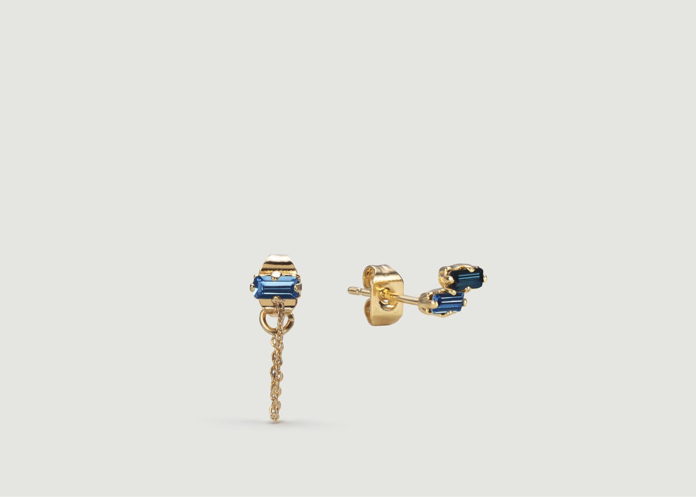 l'exception Boucles d'oreilles asymétriques Blaise Or April Please