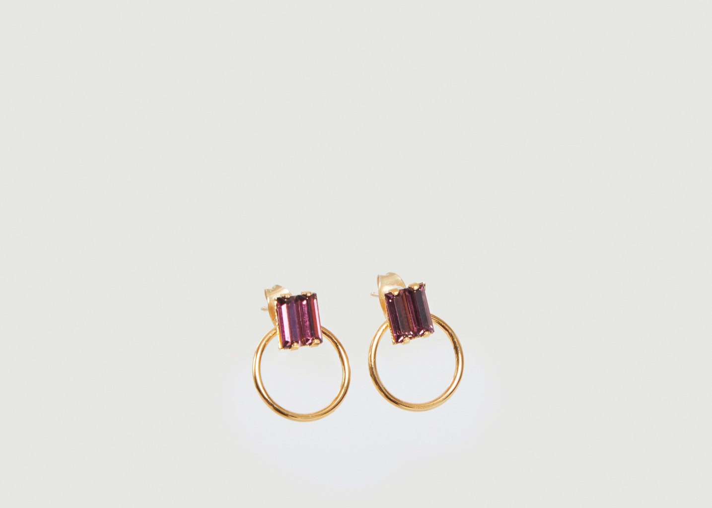 l'exception Boucles d'oreilles avec cristaux Swarovski Zazie small Violet Medecine Douce