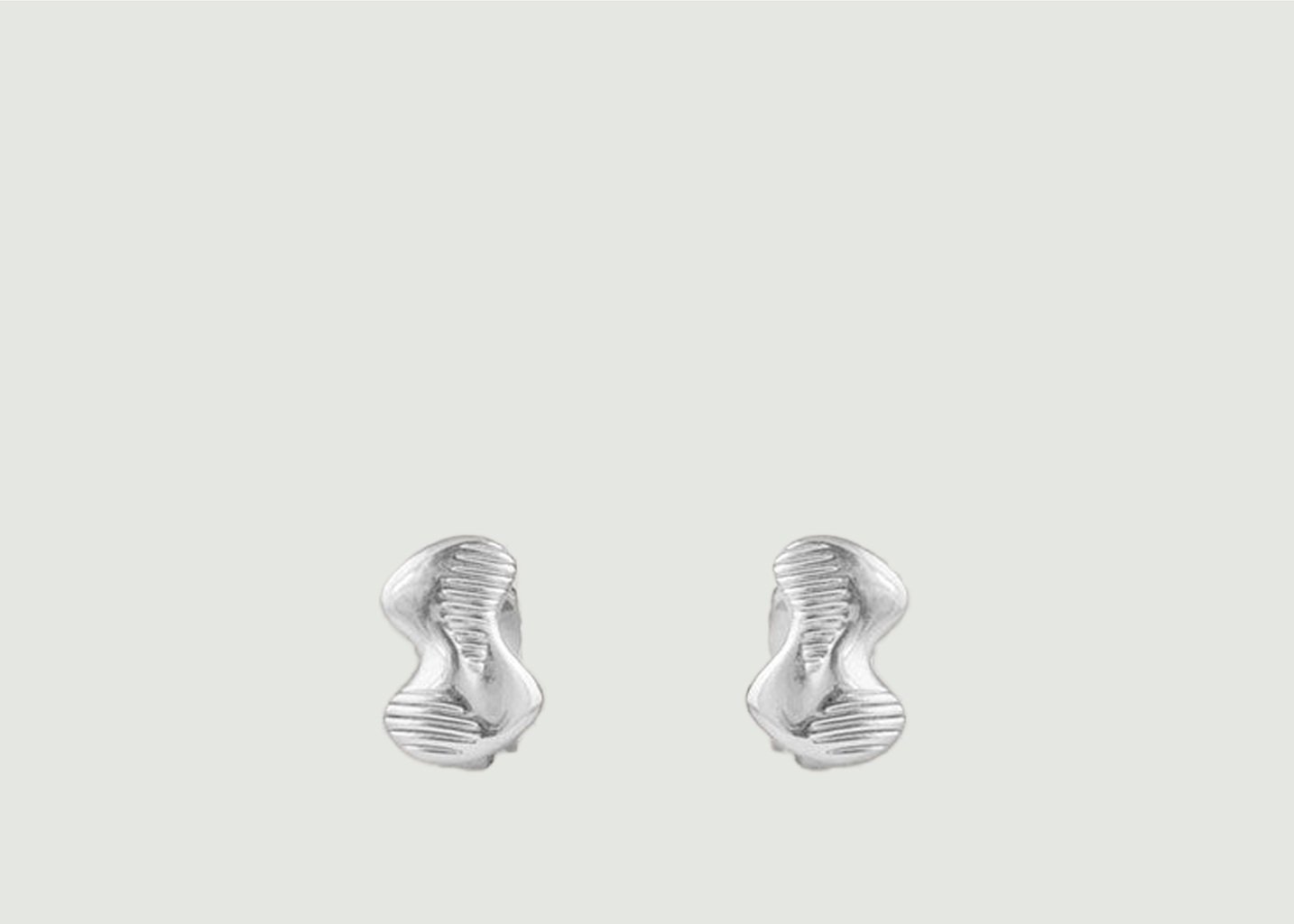 l'exception Boucles d'oreilles Clip Shapy Argent Aerea Studio