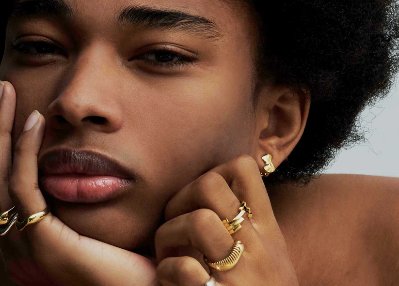 L'exception Boucles D'oreilles Clip Shapy Or Aerea Studio