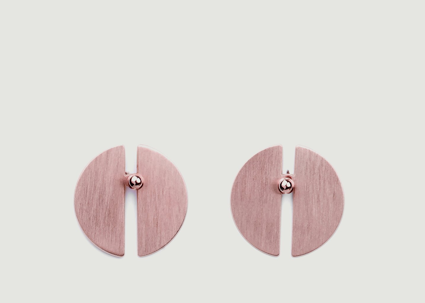 l'exception Boucles D'Oreilles Comète Or Rose Paola Krauze