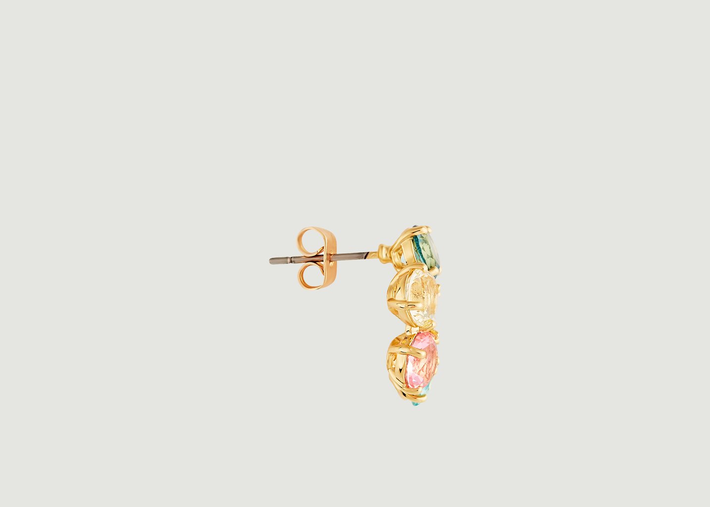 L'exception Boucles D'oreilles Créoles La Diamantine Cercle Multicolore Les Néréides
