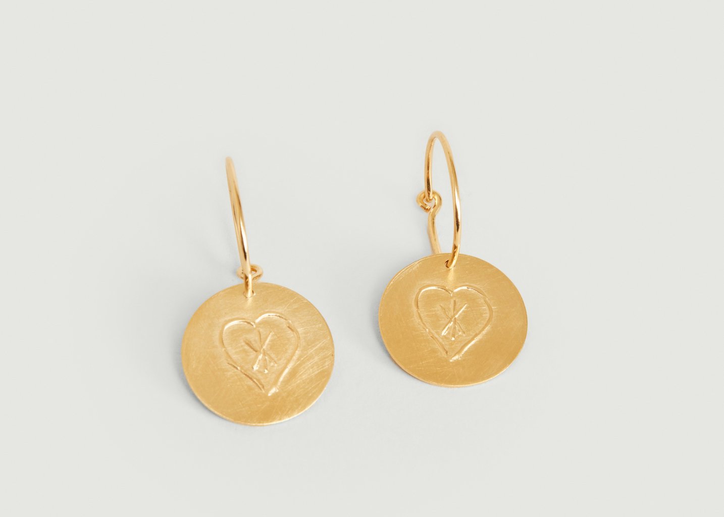 L'exception Boucles D'oreilles Créoles Vermeil Coup De Cœur Vermeil Par Coeur Paris