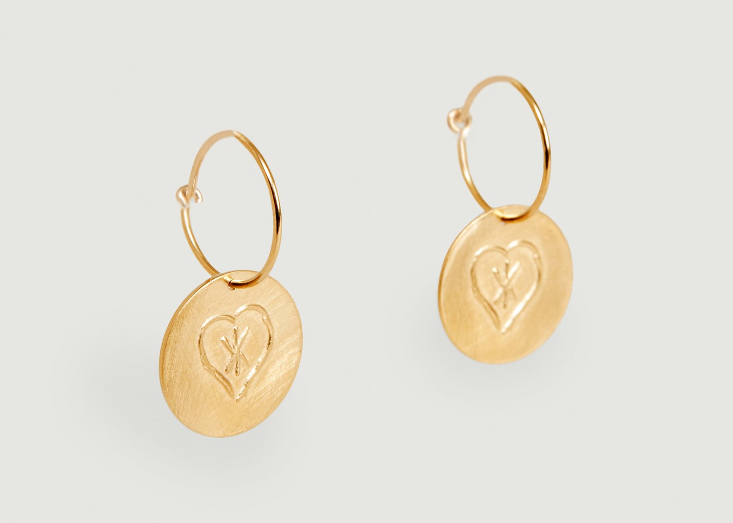 l'exception Boucles d'oreilles créoles vermeil Coup de Cœur Vermeil Par Coeur Paris