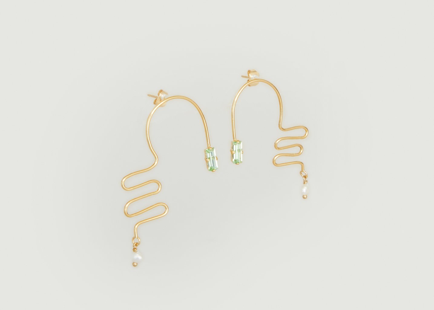 l'exception Boucles d'oreilles Ettore totem twist Or Judith Benita