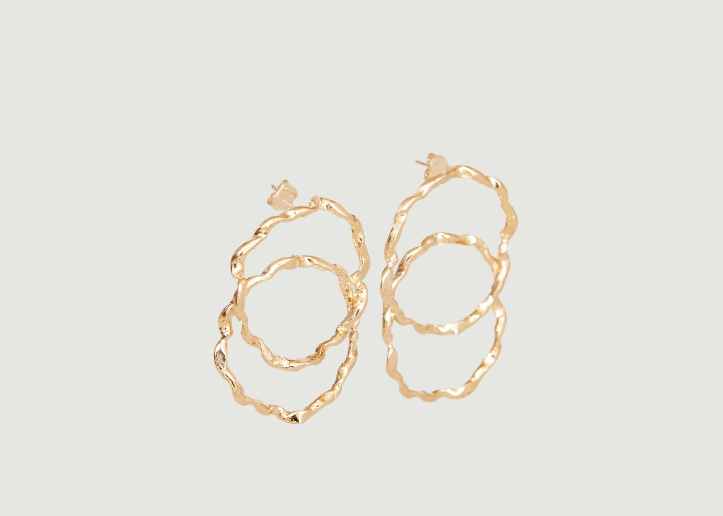 l'exception Boucles d'oreilles Horizons maxi Or Judith Benita
