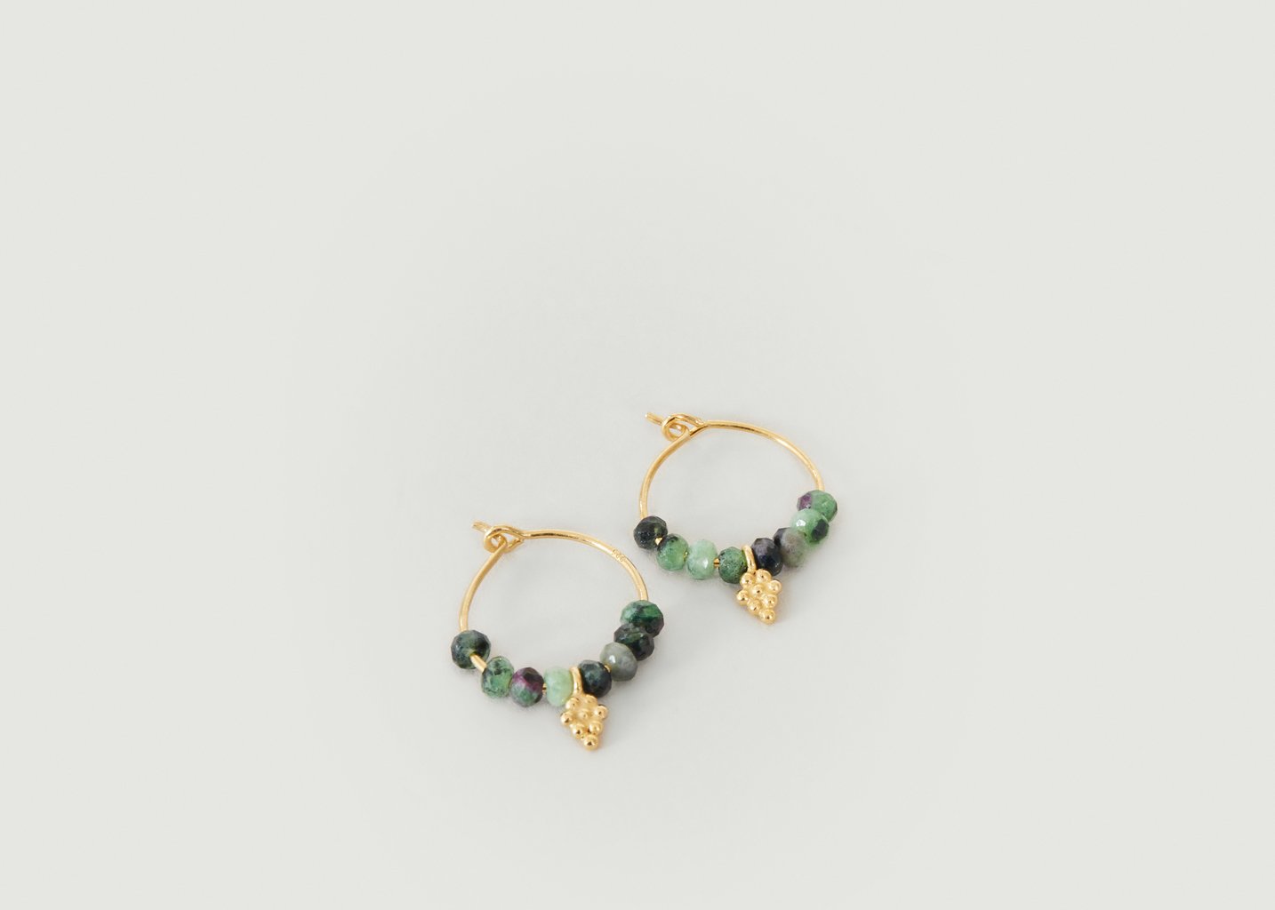L'exception Boucles D'oreilles Jaipur Vert Wildstone Paris