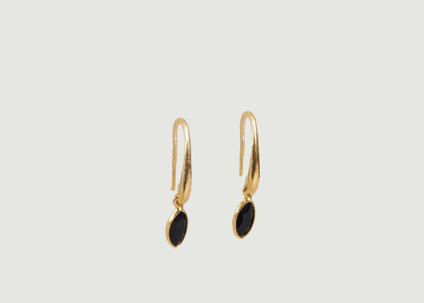 l'exception Boucles d'oreilles mini ubud spinelle Noir Wildstone Paris
