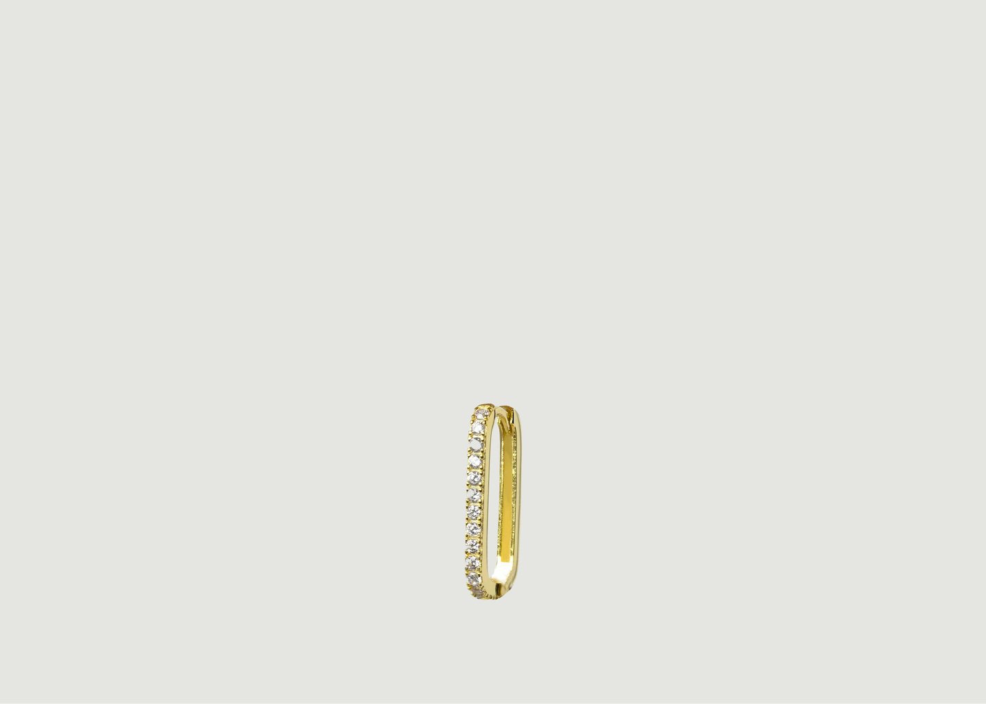 l'exception Boucles d'oreilles ovales en cristal Or Wilhelmina Garcia