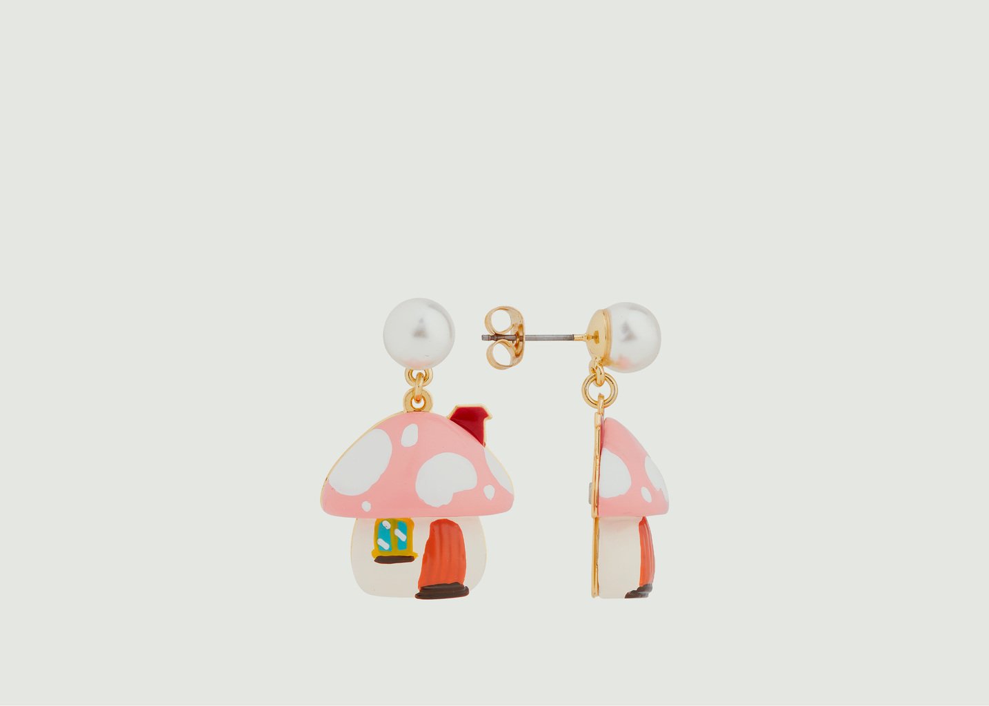 L'exception Boucles D'oreilles Pendantes Champimignon Multicolore N2