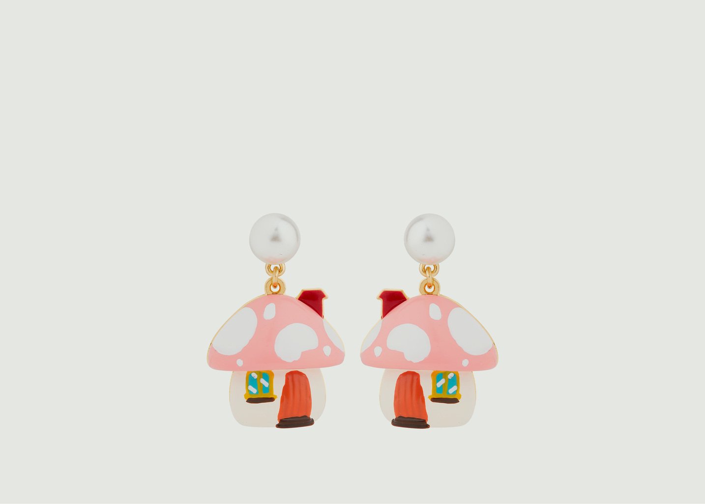 l'exception Boucles d'oreilles pendantes Champimignon Multicolore N2