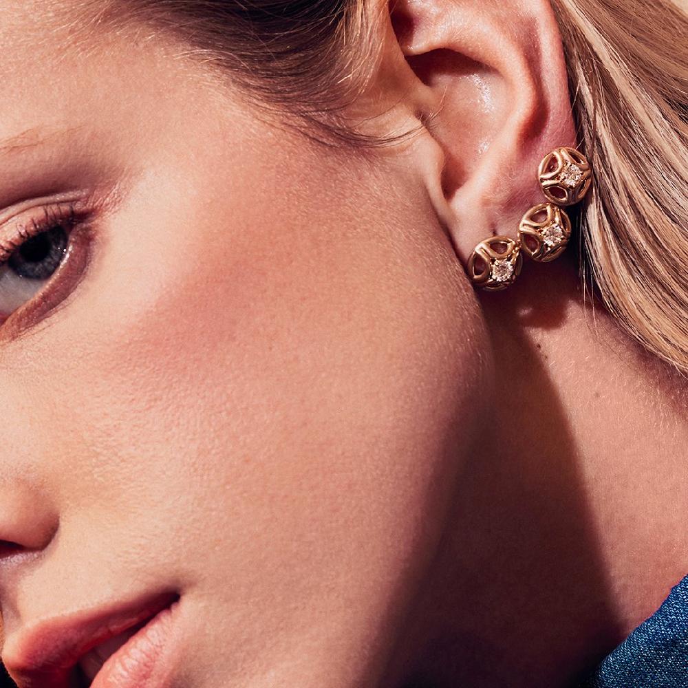 L'exception Boucles D'oreilles Perpétuel.le 0.25ct Or Loyal.e Paris