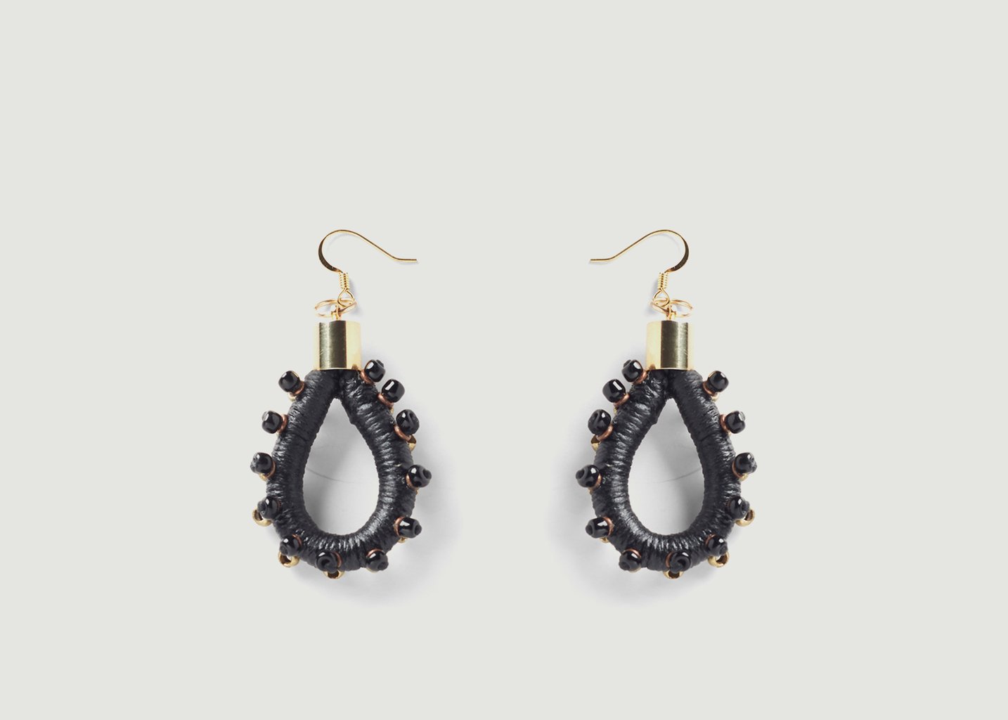 l'exception Boucles d'oreilles Scarab Noir Pichulik