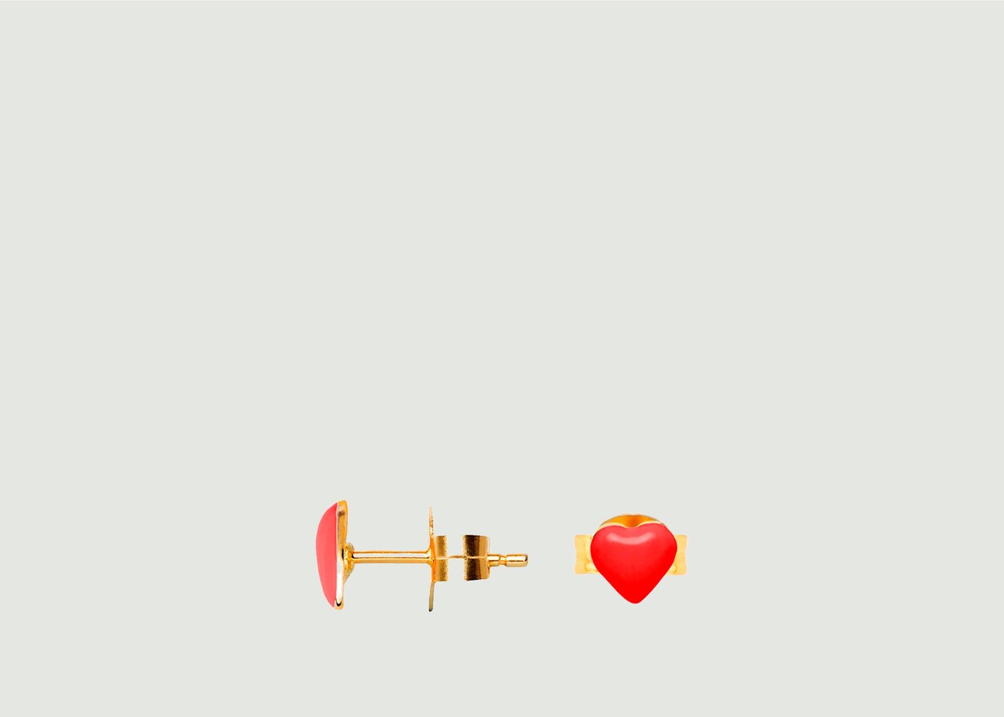 l'exception Boucles d'oreilles stud Tiny Heart Or Wilhelmina Garcia
