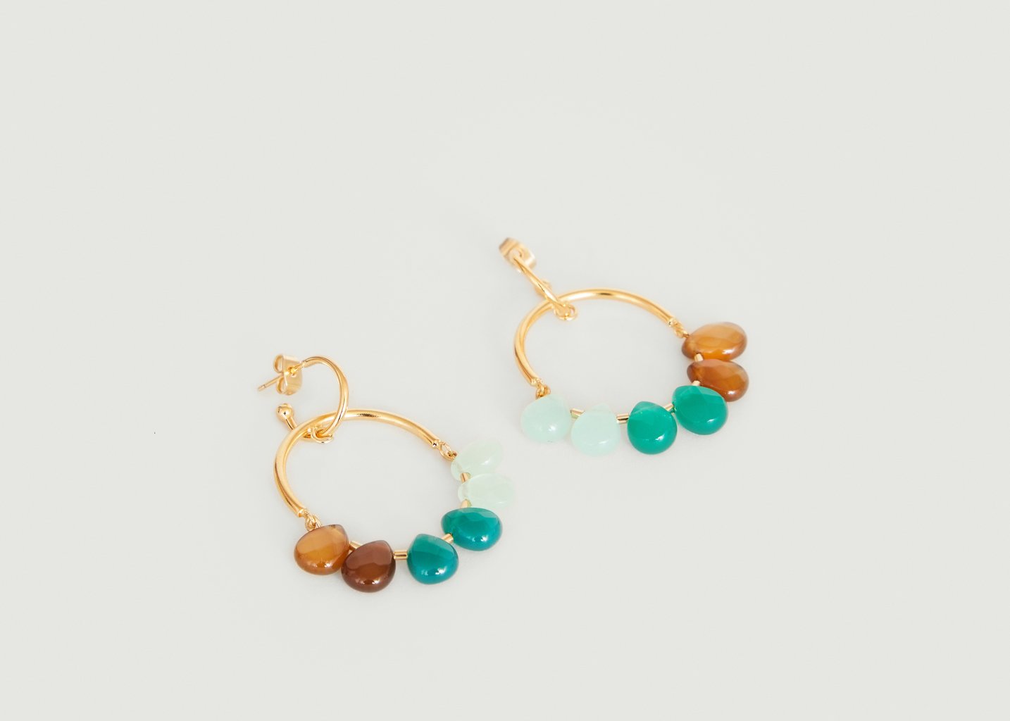 l'exception Boucles d'oreilles Yacinthe medium Agate Medecine Douce