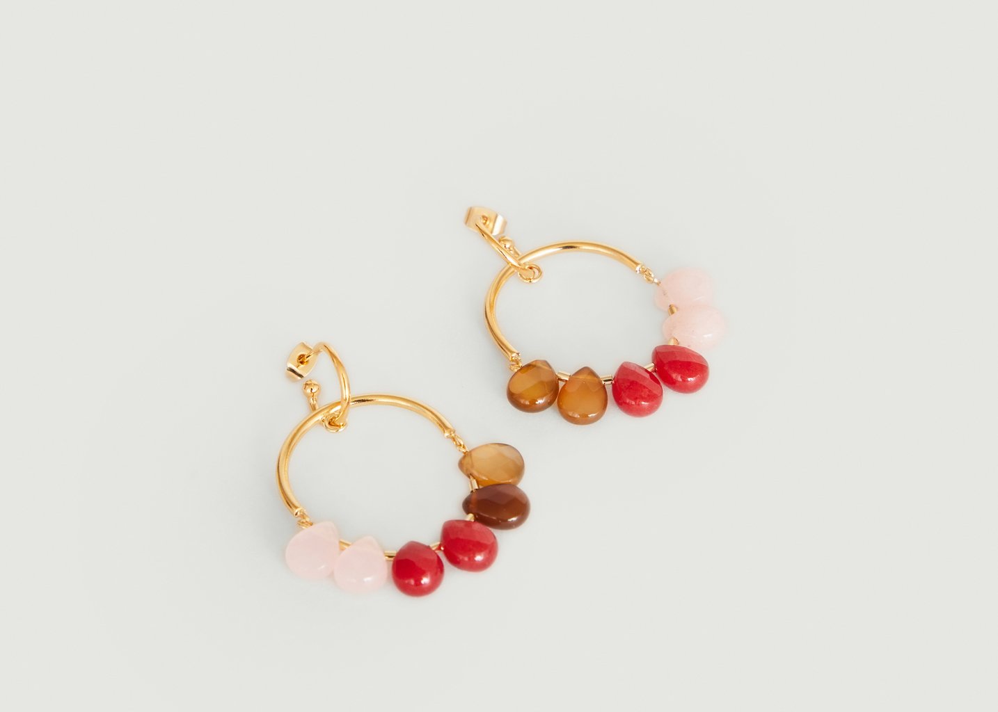l'exception Boucles d'oreilles Yacinthe medium Rouge Medecine Douce