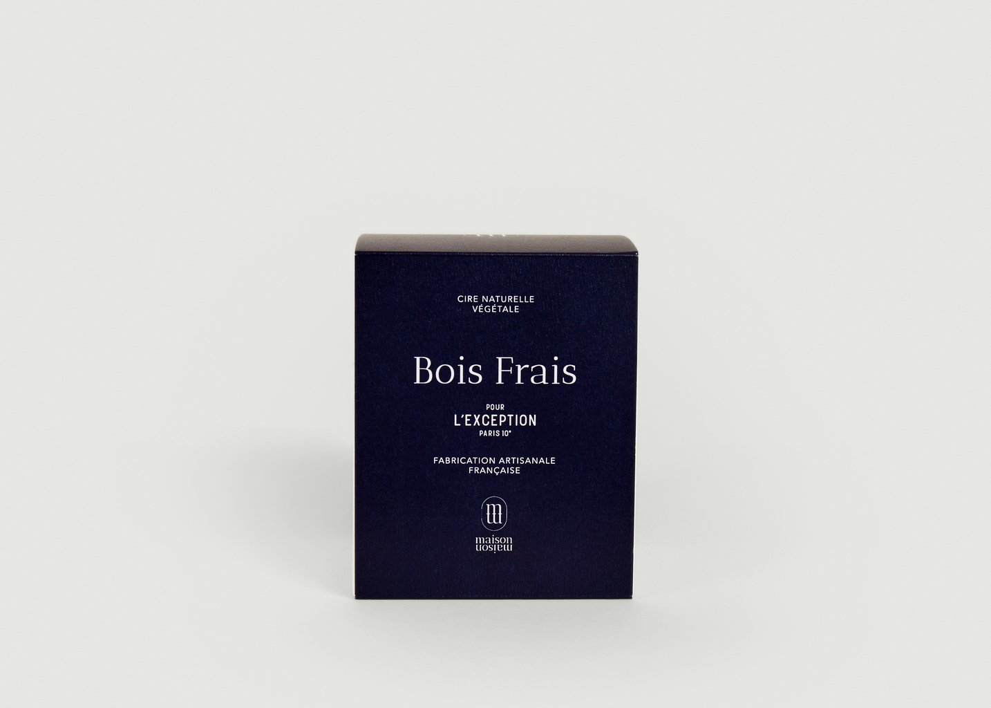 L'exception Bougie Bois Frais 220g 2 Mèches De La Collaboration MaisonMaison Paris X L'Exception Paris Blanc L'Exception Paris