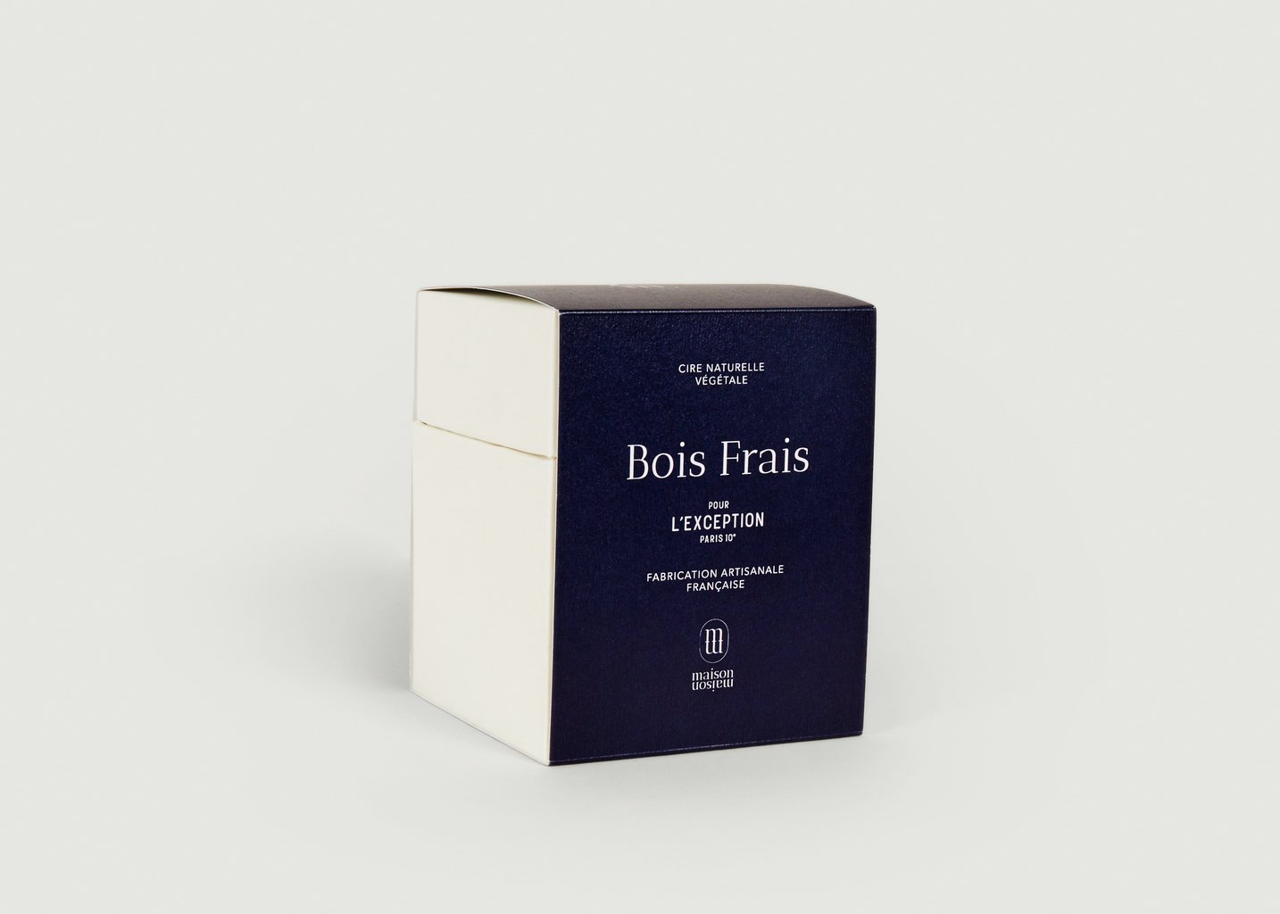 L'exception Bougie Bois Frais 220g 2 Mèches De La Collaboration MaisonMaison Paris X L'Exception Paris Blanc L'Exception Paris