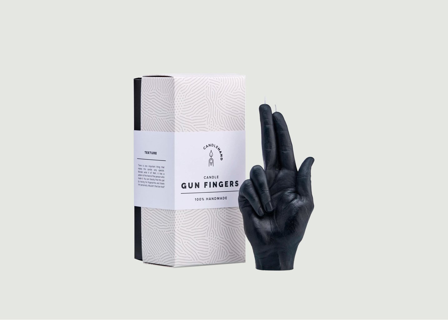 L'exception Bougie Doigts D'arme À Feu Noir Candle Hand